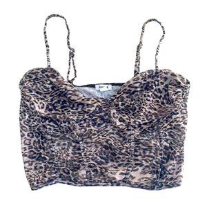 Garage Leopard Print Crop Top